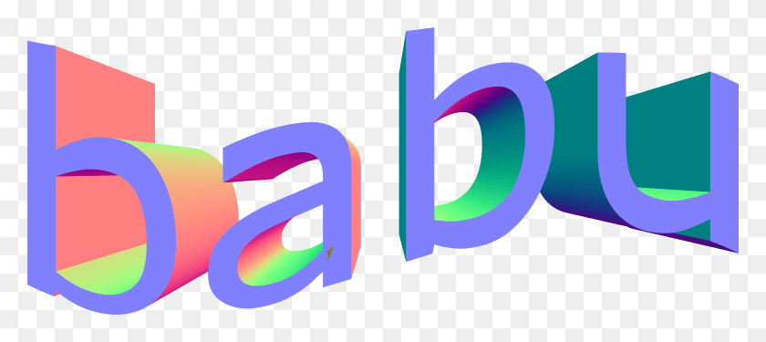 9763x3946 Babu Logo Vaporwave Transparent Vaporwave, Text, Number, Symbol HD PNG Download