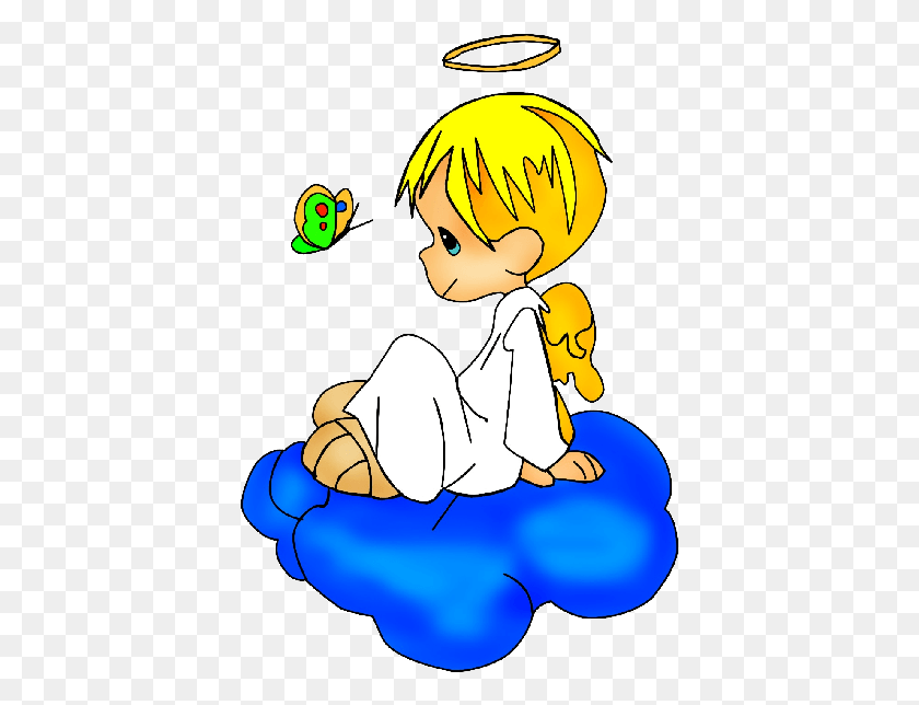 401x584 Baby Angel Clipart Cute Angel Boy Cartoon, Water, Sport, Sports HD PNG Download