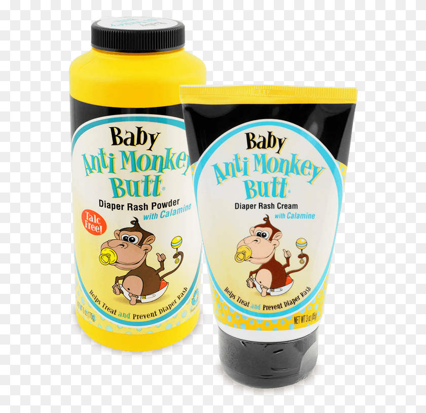 572x755 Baby Anti Monkey Butt Nappy Rash Powder And Cream Australia Monkey Butt Cream, Label, Text, Bottle HD PNG Download