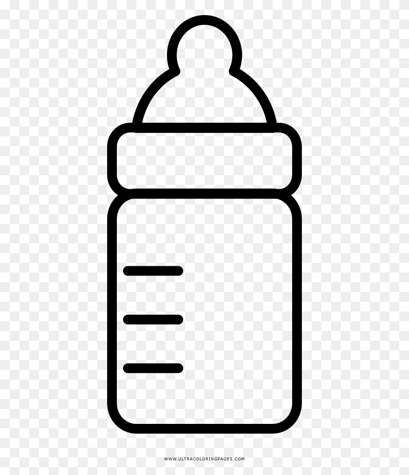 401x916 Baby Bottle Coloring Page, Gray, World Of Warcraft HD PNG Download