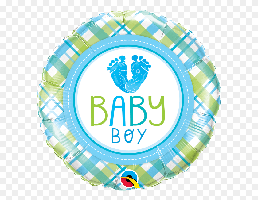 600x592 Baby Boy Feet Balloon Teddy Bear Inside A Balloon, Text, Label, Logo HD PNG Download