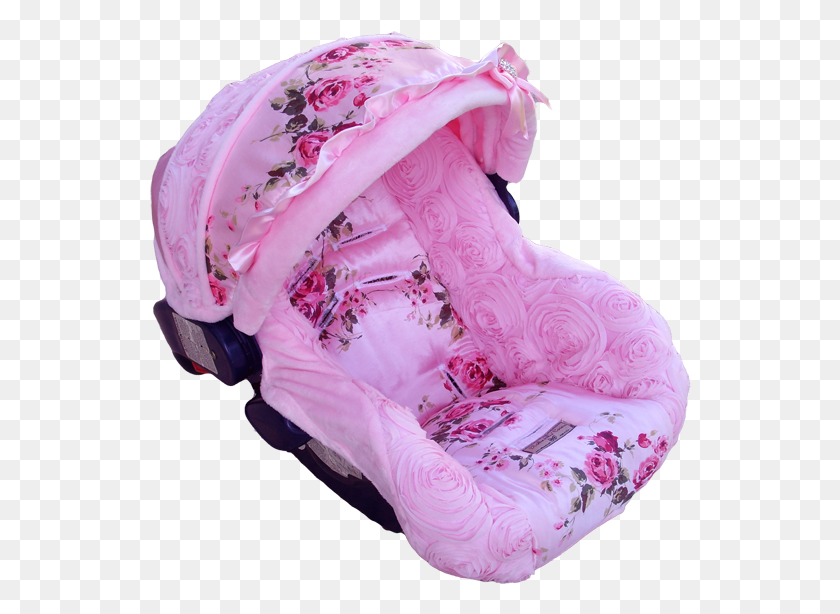 542x554 Baby Carrier Seat Pink, Car Seat, Clothing, Apparel HD PNG Download