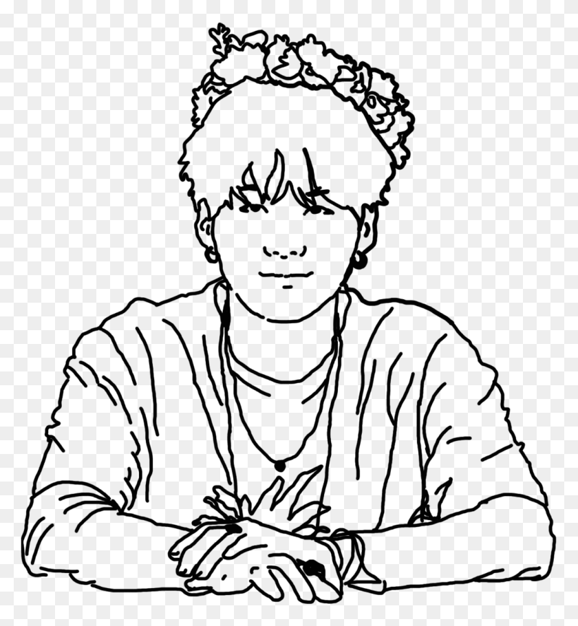 1093x1192 Baby Coloring Pages Suga Bts, Photography HD PNG Download