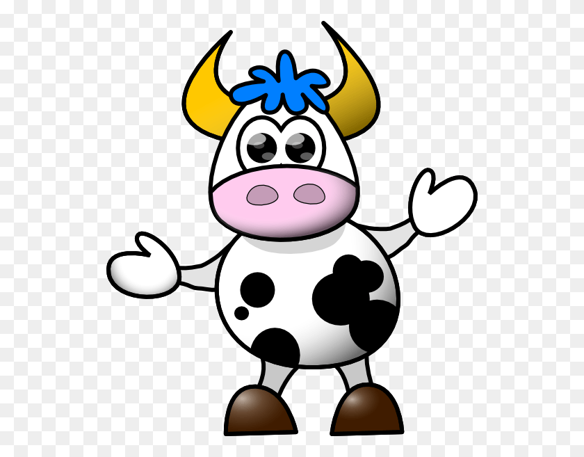 534x597 Baby Cow Svg Clip Arts 534 X 597 Px Cartoon Cow, Mammal, Animal, Cattle HD PNG Download