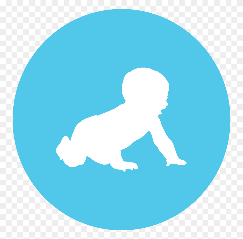 755x765 Baby Crawling Logo Social Media Apps, Person, Human, Sphere HD PNG Download