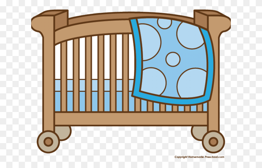 640x480 Baby Crib Clipart, Furniture, Cradle HD PNG Download