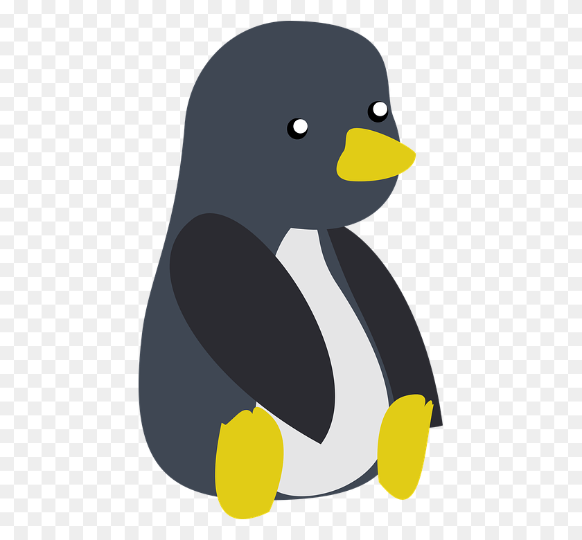 439x720 Bebé Lindo Pastel Pingüino Pingüinos Tux Bb Pingouin Dessin Couleur, Pájaro, Animal, King Penguin Hd Png