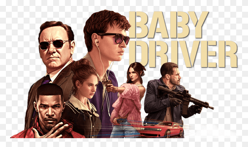 1000x562 Baby Driver Image Baby Driver Action Movie Poster, Sunglasses, Accessories, Person HD PNG Download