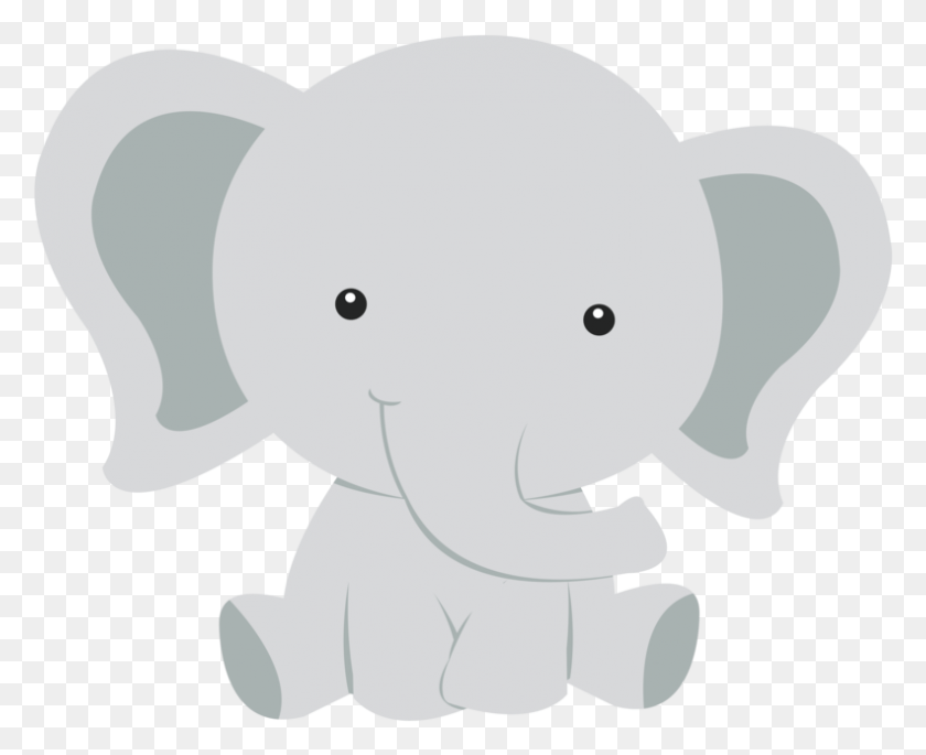 791x634 Слоненок Для Душа Ребенка Индийский Слон, Дикая Природа, Млекопитающее, Животное Hd Png Скачать