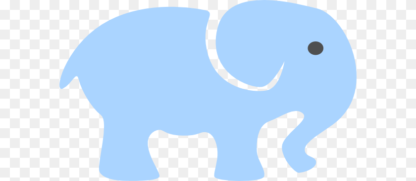 Baby Elephant Outline, Animal, Mammal, Wildlife Sticker PNG