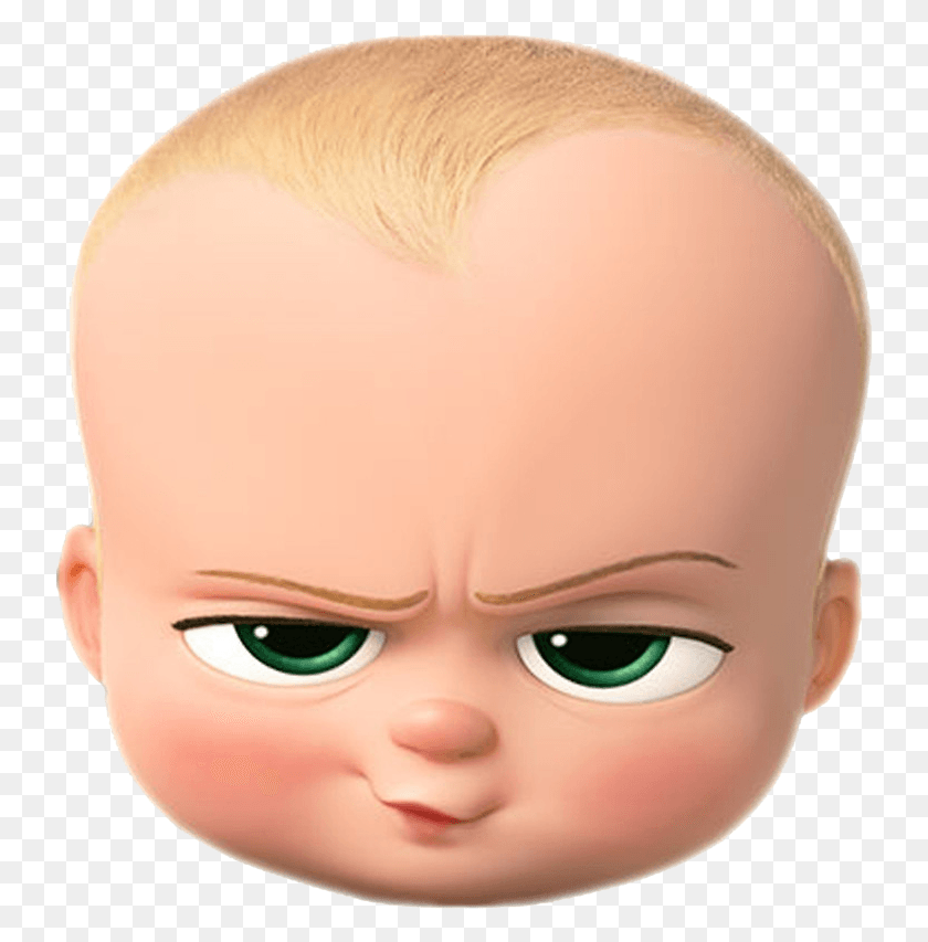 740x793 Baby Face Boss Baby Head, Doll, Toy, Person HD PNG Download