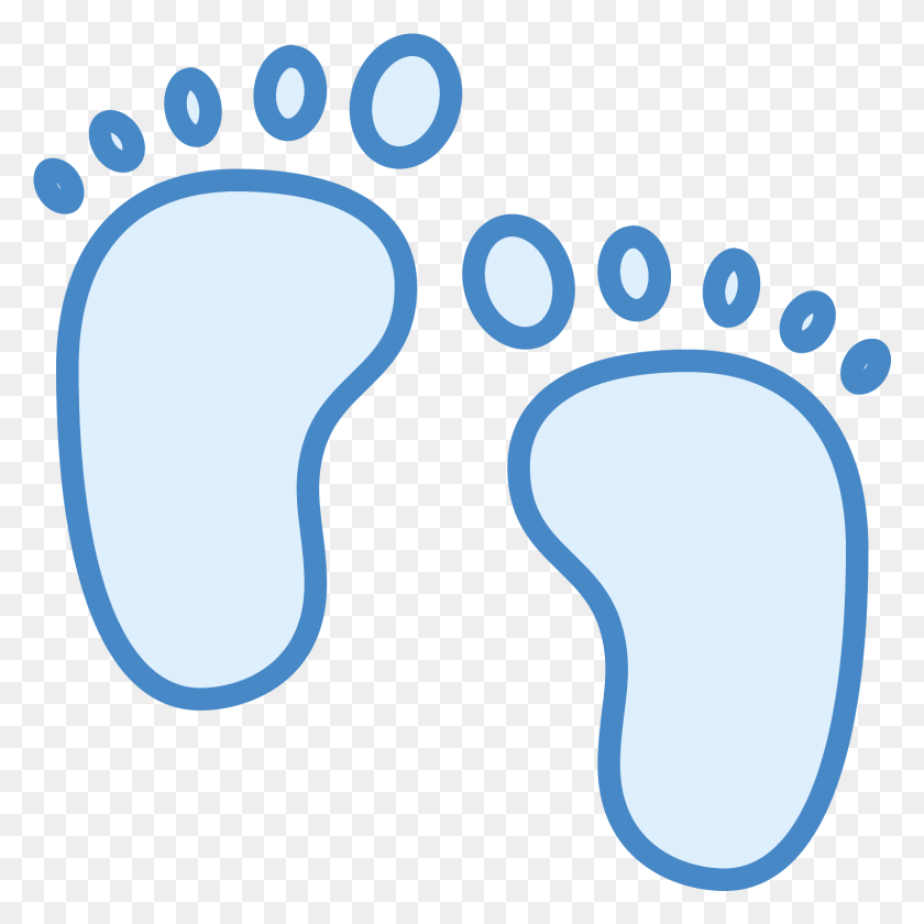 1521x1521 Baby Feet Baby Blue Feet Icon, Footprint HD PNG Download