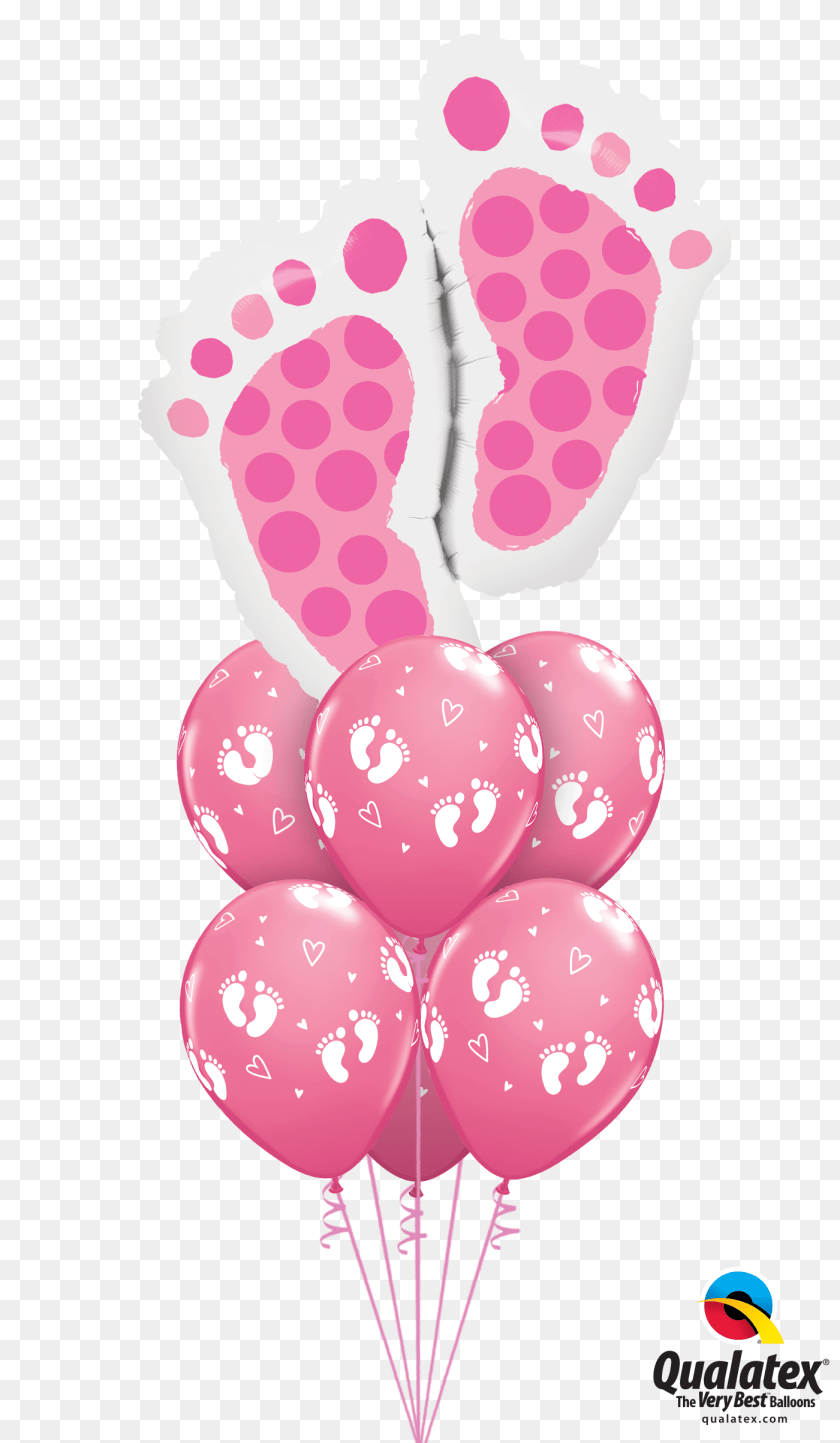 1401x2407 Baby Feet Balloon Bouquets Transparent PNG