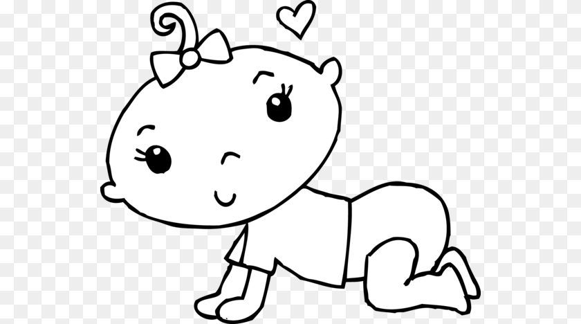 550x468 Baby Girl Coloring Pages, Stencil, Animal, Bear, Mammal Transparent PNG