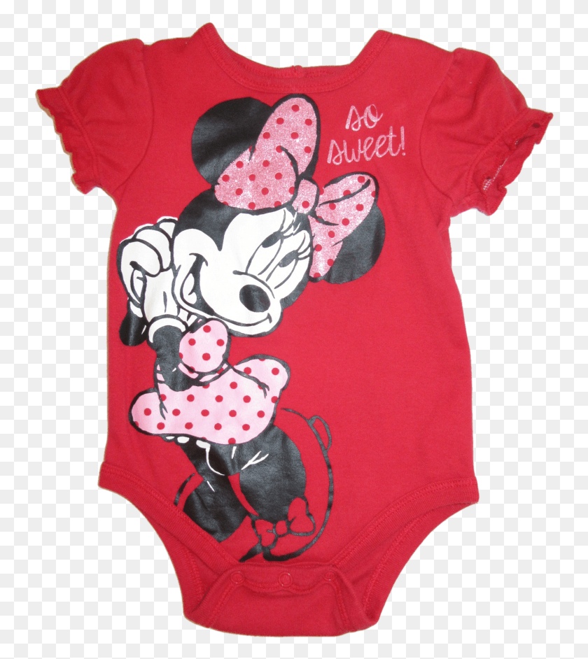 744x882 Baby Girls 6 9 Months Disney Baby Minnie Mouse Bodysuit Girl, Clothing, Apparel, T-shirt HD PNG Download