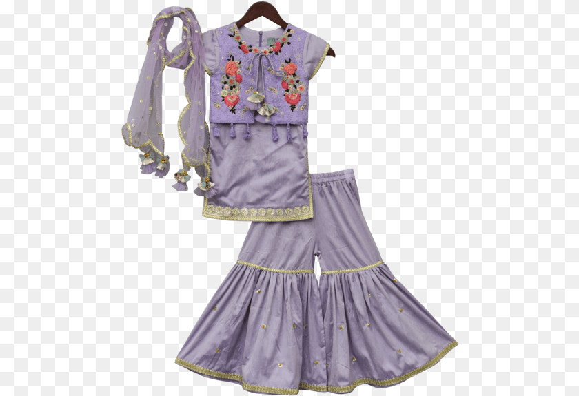 491x575 Baby Girls Sharara Dress Designs, Blouse, Clothing, Costume, Person Sticker PNG