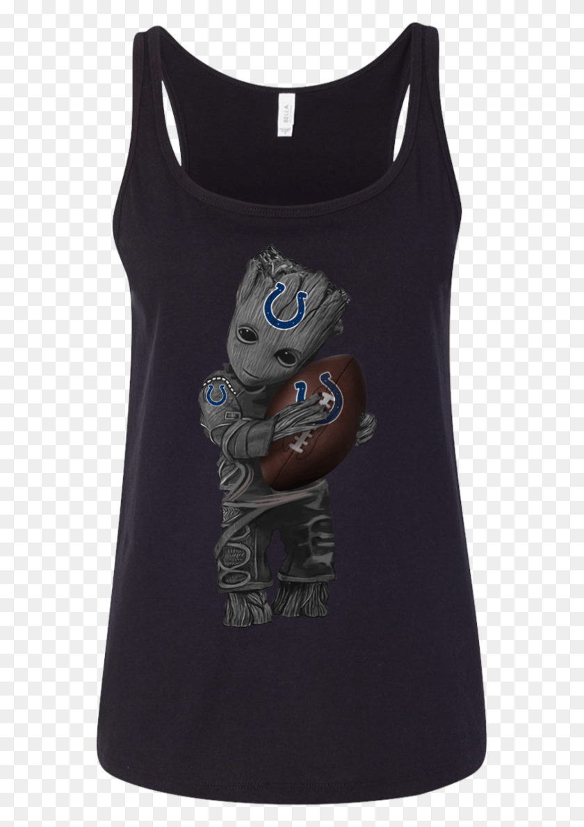 565x1129 Baby Groot Indianapolis Colts Football Shirt Ladies39 Active Tank, Clothing, Apparel, Sleeve HD PNG Download