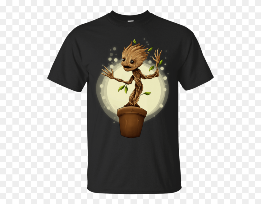 541x595 Baby Groot Vector T Shirt, Clothing, Apparel, T-shirt HD PNG Download