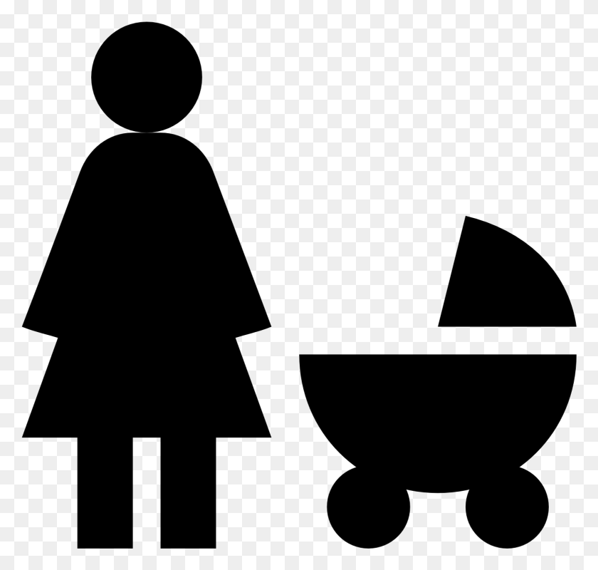 1335x1268 Baby Icons Icon Mother And Baby Mom With Stroller Icon, Gray, World Of Warcraft HD PNG Download
