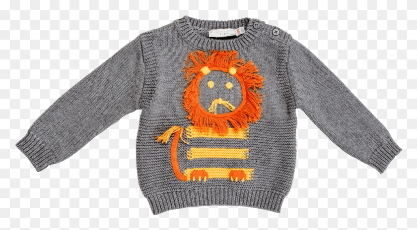 960x498 Baby Lion Sweater, Clothing, Apparel, Cardigan HD PNG Download