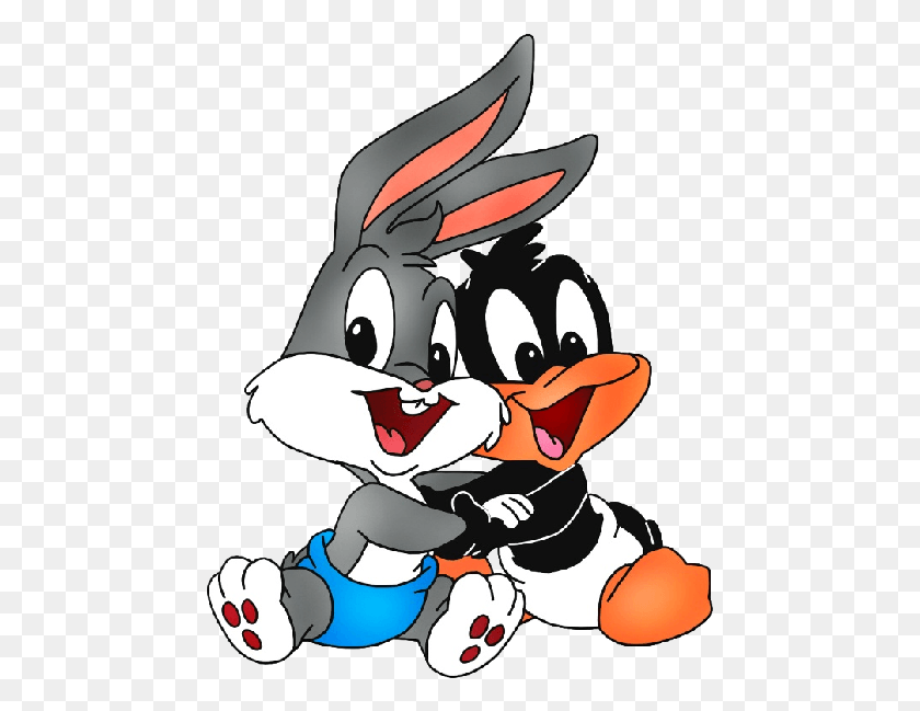 463x589 Baby Looney Tunes 01 Baby Looney Tunes Vector, Performer, Clown, Mammal HD PNG Download