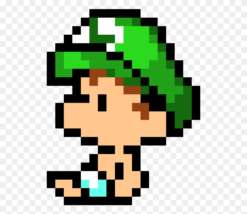 523x668 Baby Luigi Mother 3 Pixel Art, Rug, Graphics HD PNG Download