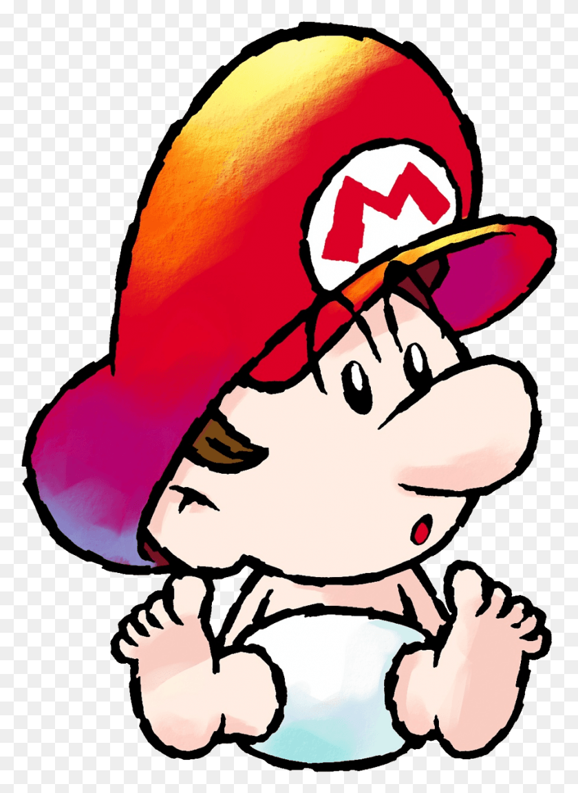 898x1259 Baby Mario, Clothing, Apparel, Hat HD PNG Download