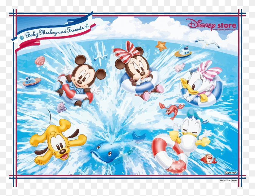 2667x2000 Baby Mickey And Friends Summer Fun Disney Picture Wallpaper Baby Mickey Mouse And Friends, Outdoors, Nature, Snow HD PNG Download