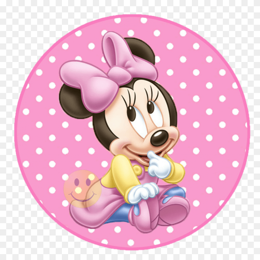878x877 Baby Minnie Baby Minnie Mouse Frame, Purple, Toy, Pastel De Cumpleaños Hd Png