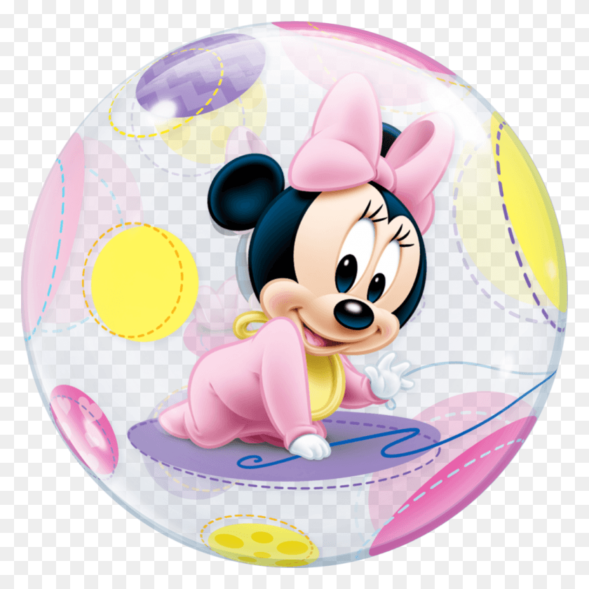 1024x1024 Baby Minnie Mouse, Esfera, Disco, Bola Hd Png