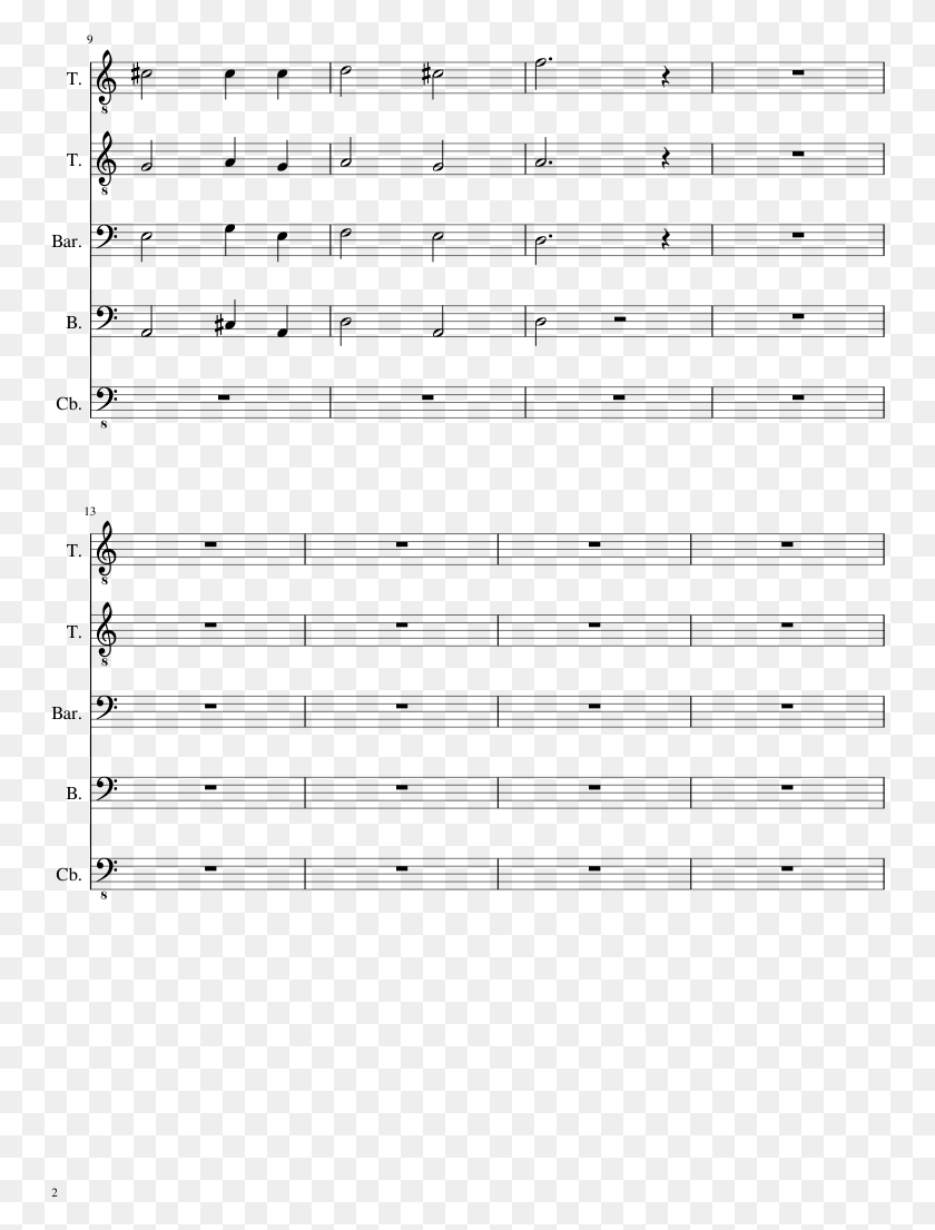 750x1045 Baby On Board Sheet Music Composed By David La Le Seul Sheet Music, Gray, World Of Warcraft HD PNG Download