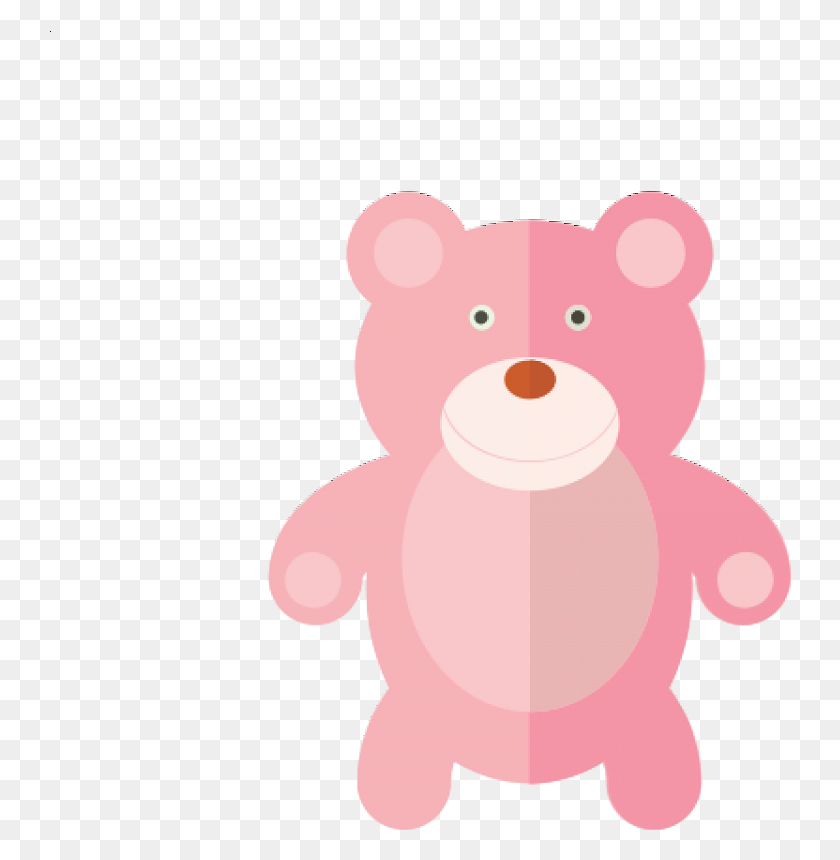 742x800 Baby Pastel 12 Baby Icon Pink, Игрушка, Плюш, Медведь Png Скачать