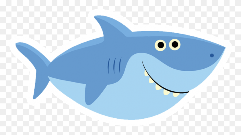 860x453 Baby Shark Pinkfong Father Image Baby Shark Super Simple Songs, Shark, Sea Life, Fish HD PNG Download