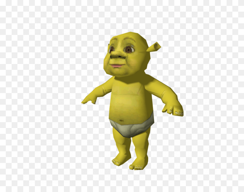 678x600 Baby Shrek Pics Ba Shrek Pics Ds Dsi Shrek Ogros Y Shrek, Figurilla, Verde, Juguete Hd Png