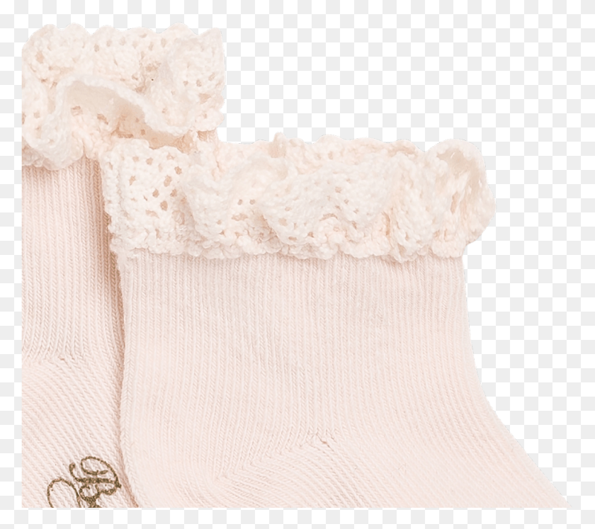 1141x1006 Baby Socks With Lace Milk White Lace, Stocking, Rug, Clothing HD PNG Download
