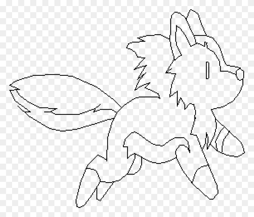 1137x957 Baby Wolf Base Line Art, Gray, World Of Warcraft HD PNG Download
