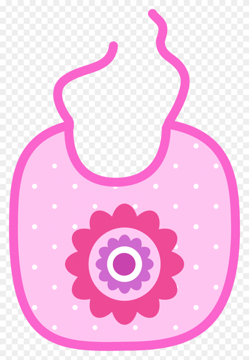 900x1331 Babygirl Paperrosa Momis Designs Clip Art Of Babero, Purple Hd Png