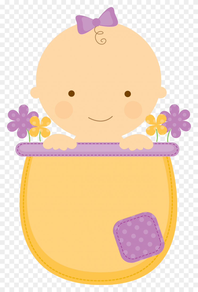 1261x1909 Babyinflowerpot Purple Baby Girl Clipart, Birthday Cake, Cake, Dessert HD PNG Download