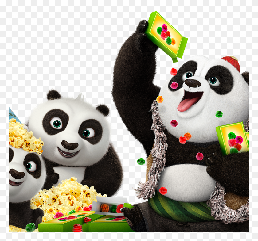 1000x932 Babypandas2 Kung Fu Panda Baby, Food, Popcorn, Snowman HD PNG Download
