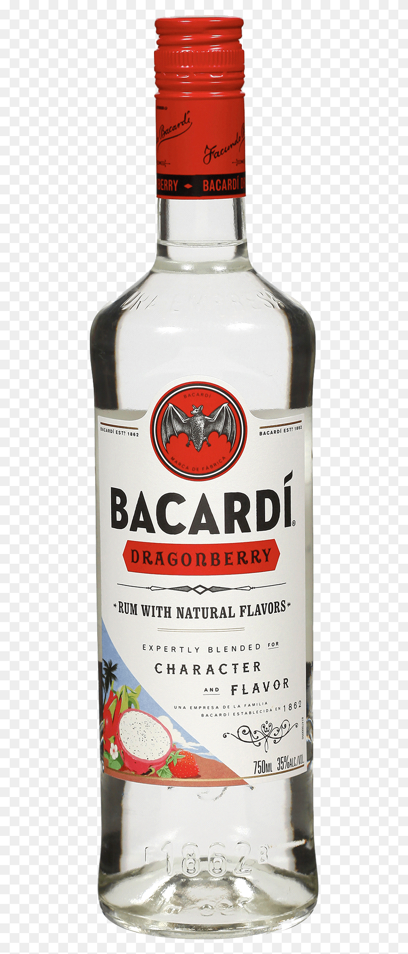 472x1903 Bacard Dragonberry Bacardi Vodka, Alcohol, Beverage, Drink HD PNG Download