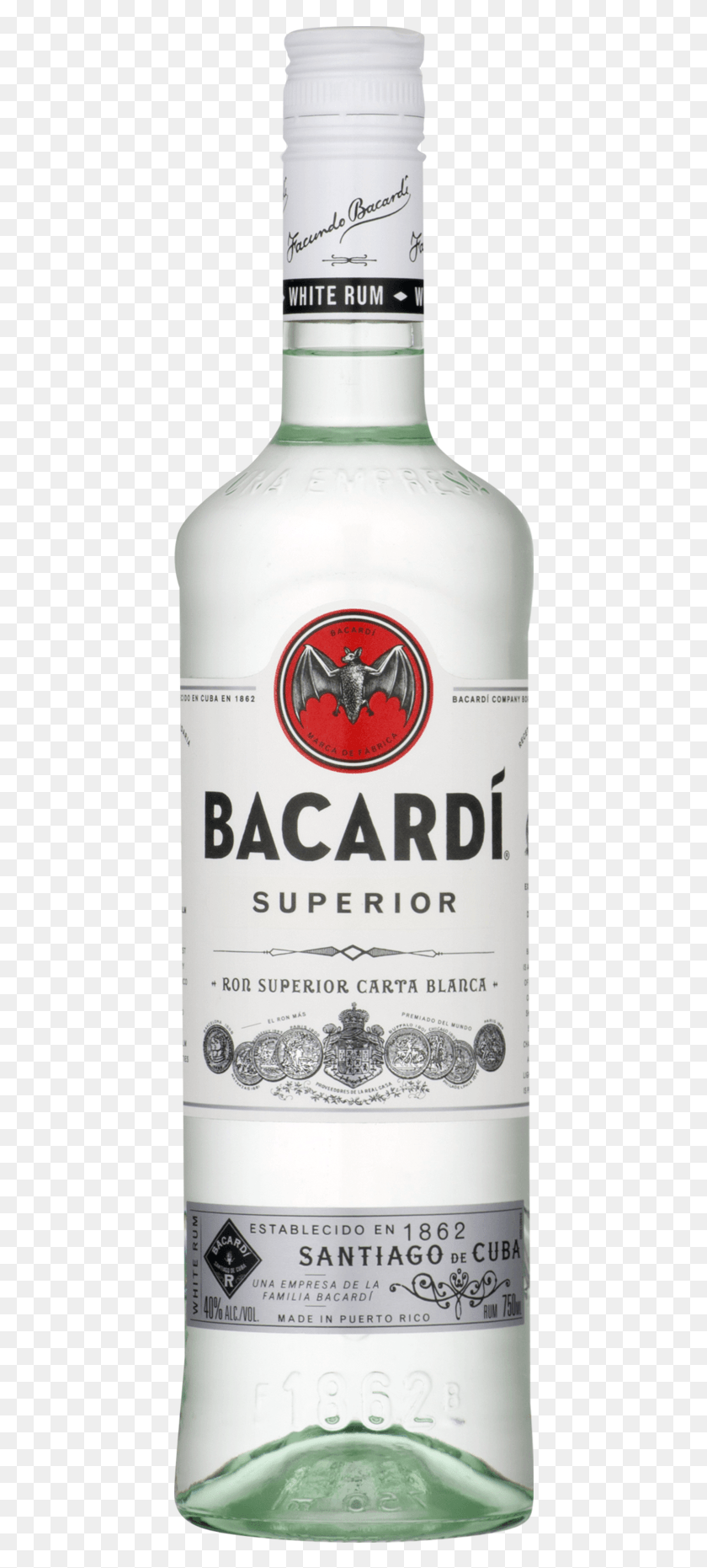 428x1801 Bacardi Light Rum 750ml Bacardi White Rum, Alcohol, Beverage, Drink HD PNG Download
