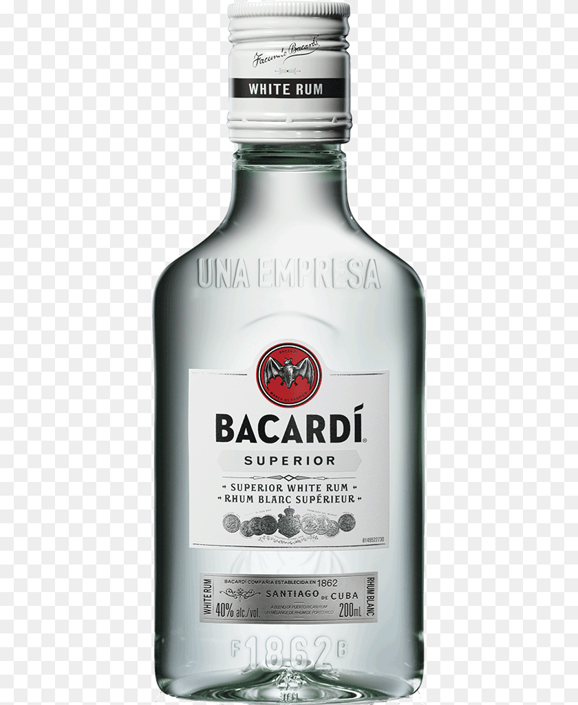 Bacardi Superior White Rum Batida, Alcohol, Beverage, Liquor, Gin Transparent PNG