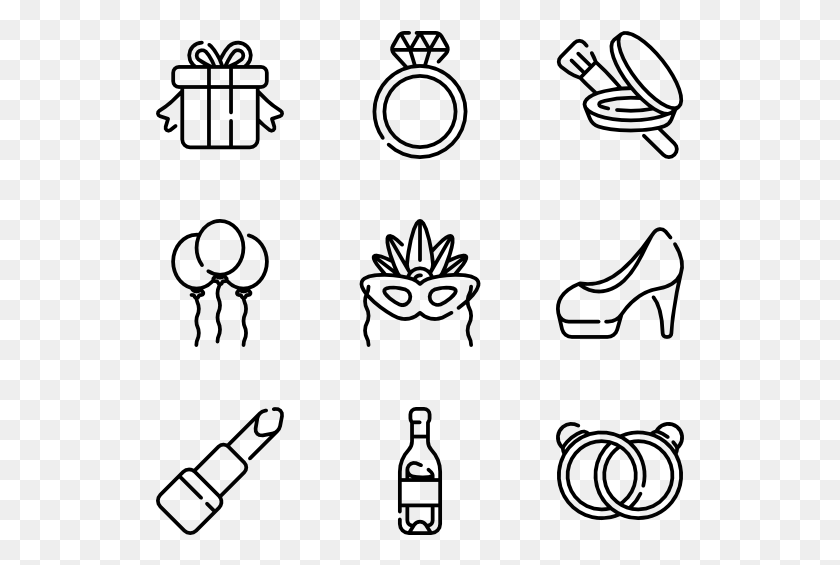 529x505 Bachelorette Event Icons, Gray, World Of Warcraft HD PNG Download