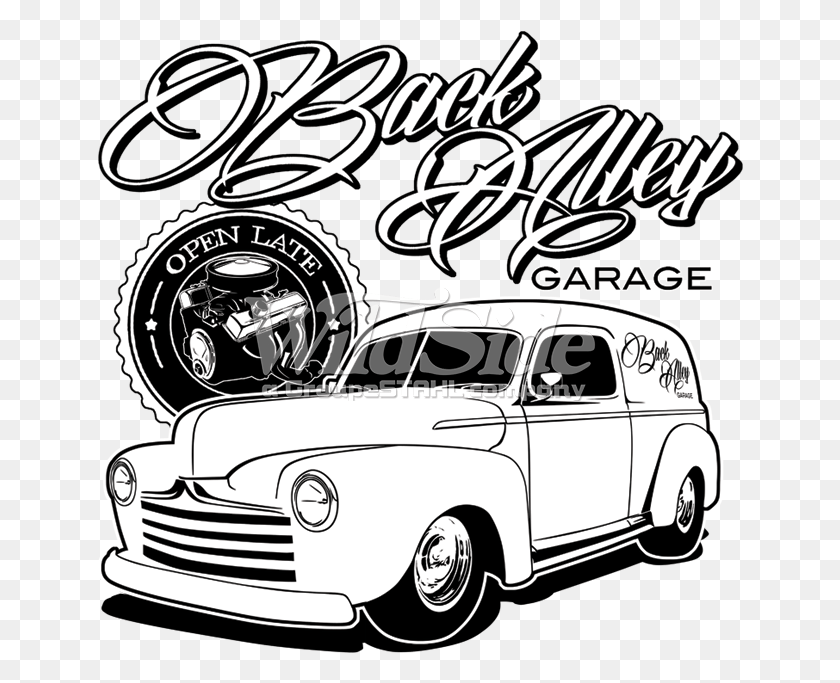 646x623 Back Alley Garage Coche Antiguo, Vehículo, Transporte, Automóvil Hd Png