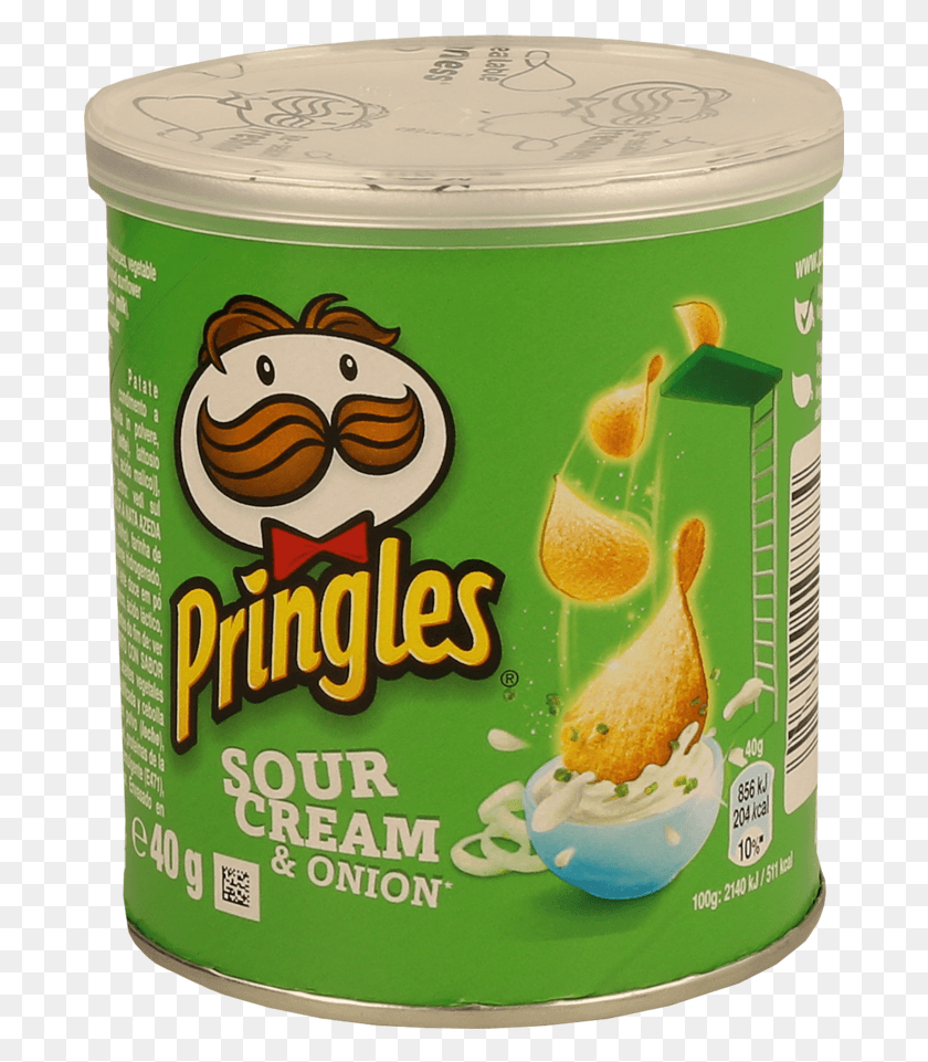 689x901 Back Pringles Sour Cream And Onion Mini, Tin, Can, Canned Goods HD PNG Download