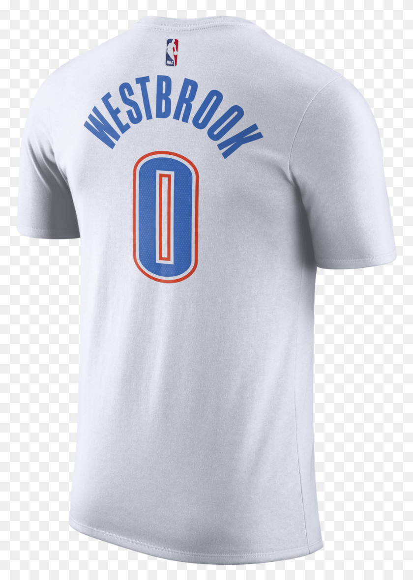 892x1281 Back Russell Westbrook Jersey White, Clothing, Apparel, Shirt HD PNG Download