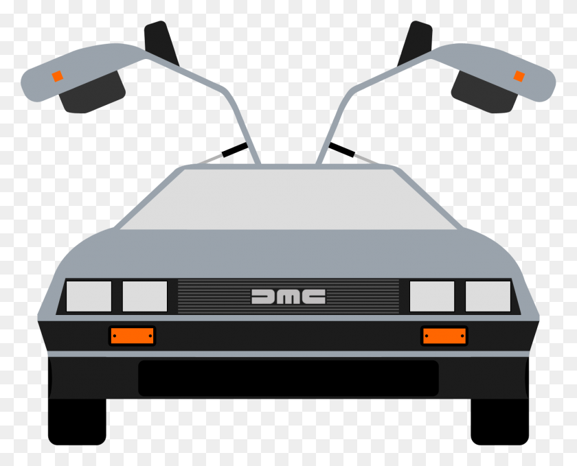 1337x1062 Back To The Future Clipart Back To The Future Car Clipart, Vehicle, Transportation, Automobile HD PNG Download