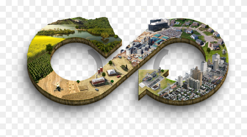 1106x577 Back To The Future Smart City Circular Economy, Land, Outdoors, Nature HD PNG Download
