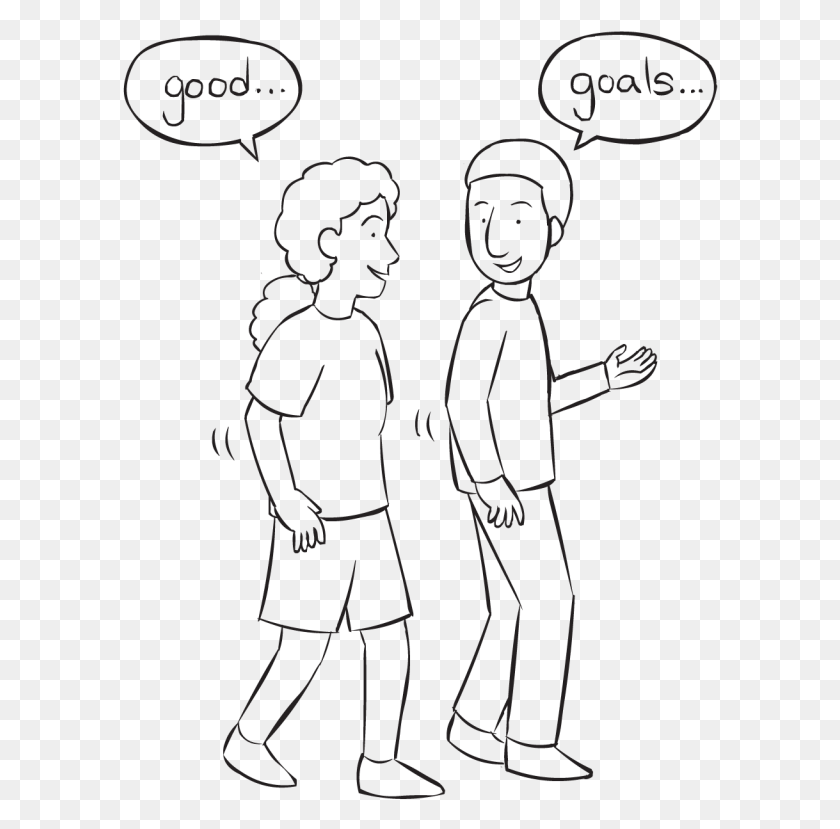 596x769 Back Two People Talking To Each Other And Reflecting People Talking Each Other Drawing, Person, Human HD PNG Download