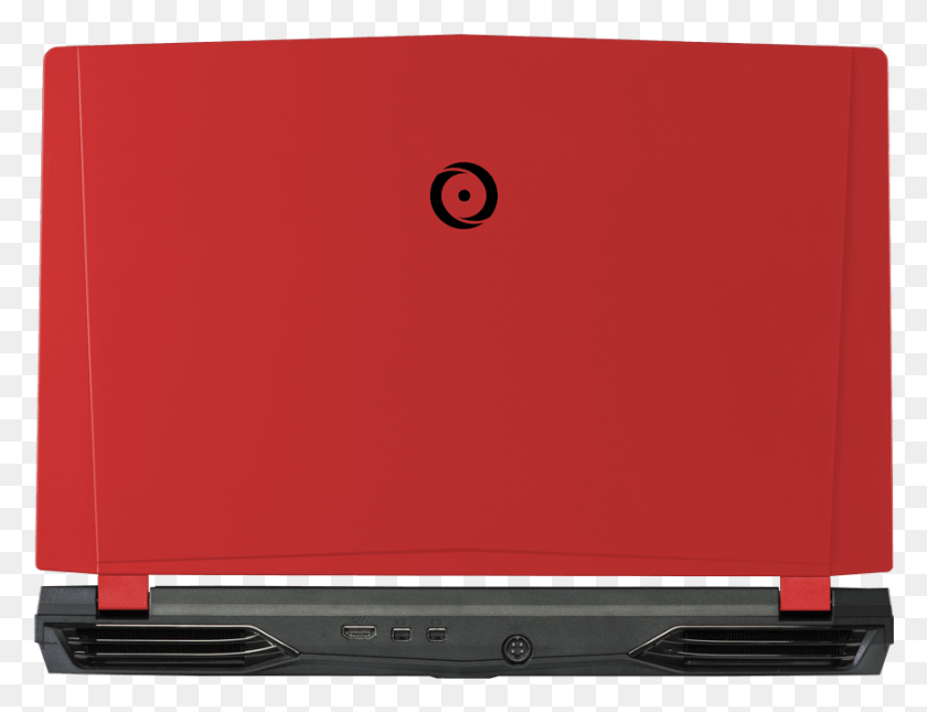 871x654 Back View Of Eon15 X Pro With Traditional Red Panel Laptop Back Side, Pc, Computer, Electronics HD PNG Download